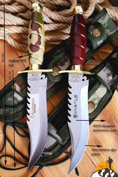 Kamando Outdoor Kamp Bıçağı Çakısı Kılıflı Piknik Bıçak Çakı Mutfak Bıçağı ( KMD-458 ) - 4