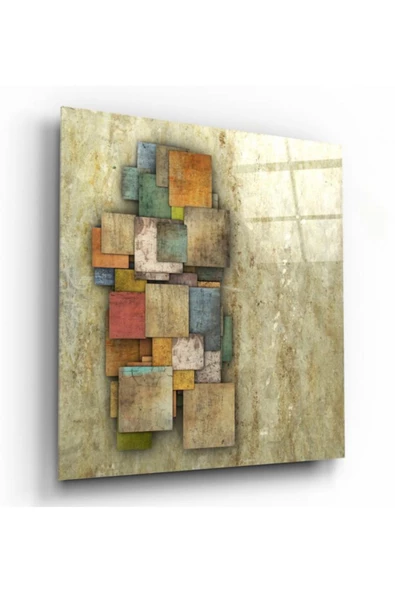 Renkli Dekoratif ve Modern Cam Tablo ürün görseli