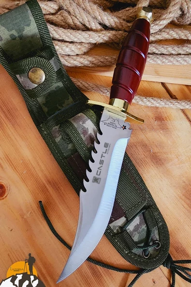 Kamando Outdoor Kamp Bıçağı Çakısı Kılıflı Piknik Bıçak Çakı Mutfak Bıçağı ( KMD-458 )