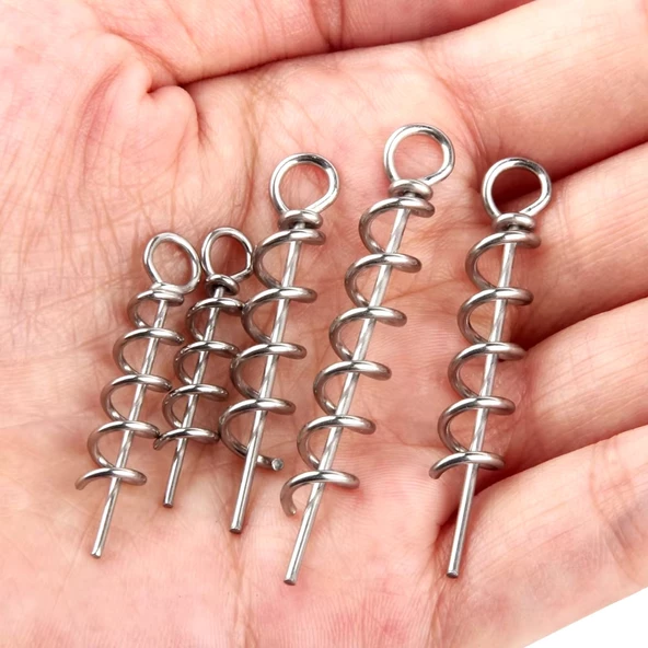 Hokkaido 18 Adet 15 mm 0,1 Gram Silikon Yem Offset Iğne ,sabitleme-Montaj Pimi-Vidası - 2