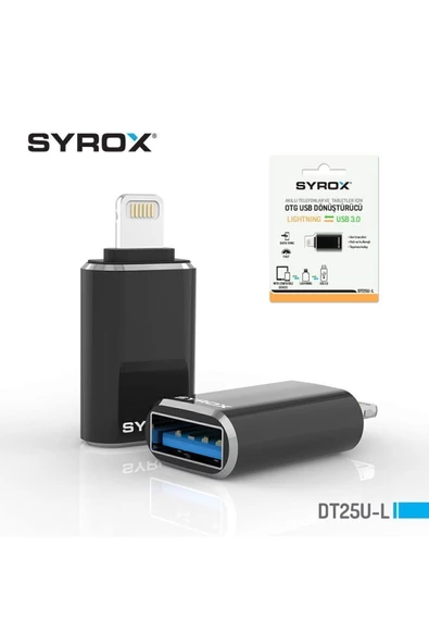 Syrox DT25UL LIGHTNING – USB 3.0 OTG Dönüştürücü