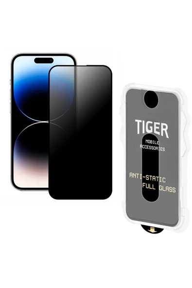 Tiger Mobile iPhone 14 Pro Kolay Uygulama Aparatlı 5D Magic Box Hayalet Privacy Cam Ekran Koruyucu