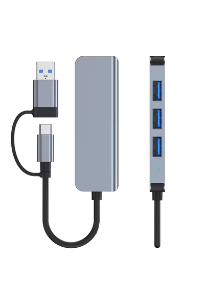 Concord BYL-2013TU 4 İn 1 Usb-A & Type-C Usb Hub Usb Çoğaltıcı