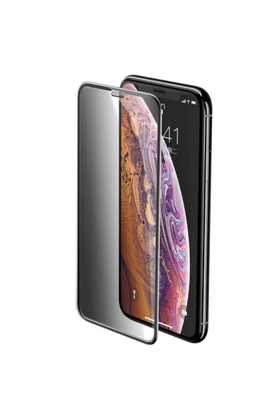 myrox Apple iPhone 12 Zore Anti-Dust Privacy Temperli Hayalet Ekran Koruyucu