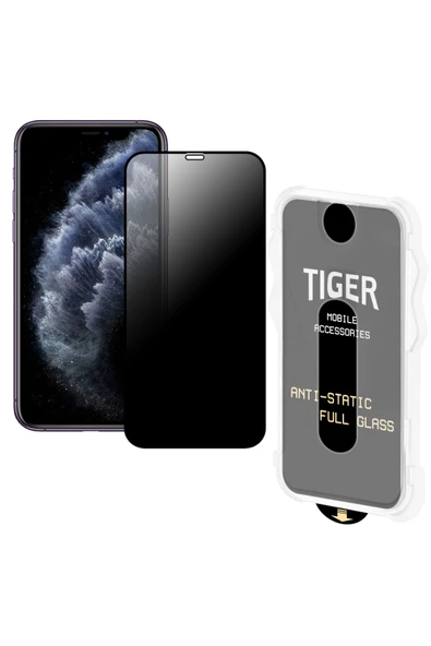 Tiger Mobile iPhone 11 Pro Kolay Uygulama Aparatlı 5D Magic Box Hayalet Privacy Cam Ekran Koruyucu