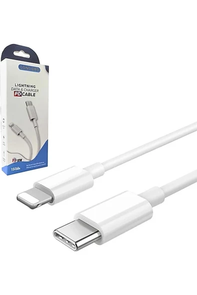 Concord iPhone 7 Plus uyumlu 1.5M LİGHTNİNG TO TYPE C KABLO HIZLI USB  18 WATT