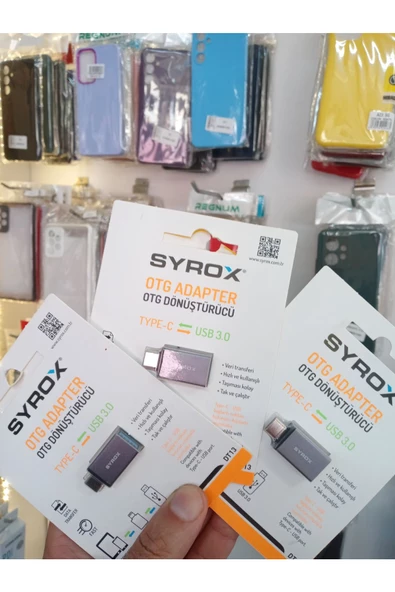 Syrox 3 ADET Usb-3 Den Type C Ye Dönüştürücü Otg Dt13