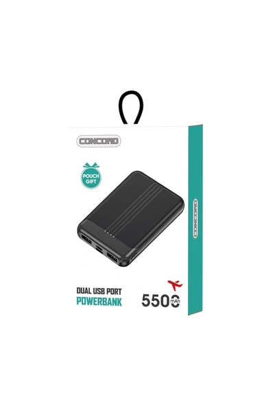 Alens Group Tsrm C-121 Çift Usb Micro Type-c Şarj Girişli 5500mah Powerbank Yeni Desen 897754