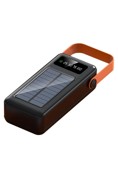 velvedi Tx SR-P40 Solar Panelli Güneş Enerjili 40.000 mAh Powerbank Tex Yeni Model Desen 721051