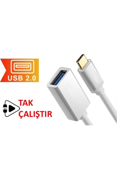 ceyhan iletişim Shoami SH-012 USB to TYPE-C 12CM USB 2.0 Tablet ve Telefon Uyumlu Otg Dönüştürücü Çevirici