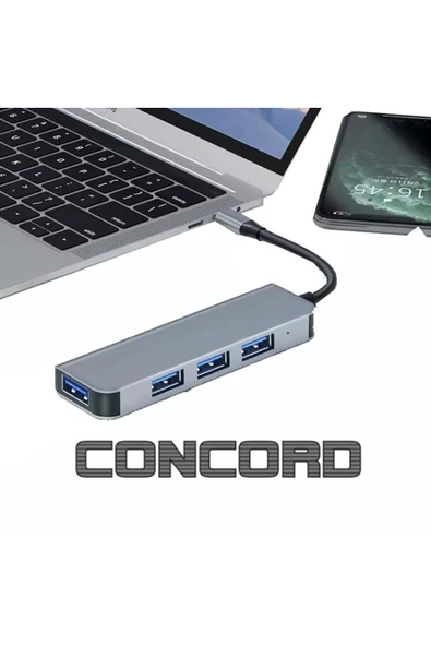 Concord BYL-2013TU 4-in-1 USB Hub Type-C & USB-A Çoklayıcı