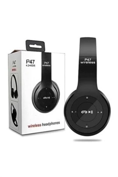 ceyhan iletişim P47 Wireless Kablosuz Bluetooth Kulaklık Güçlü Bass