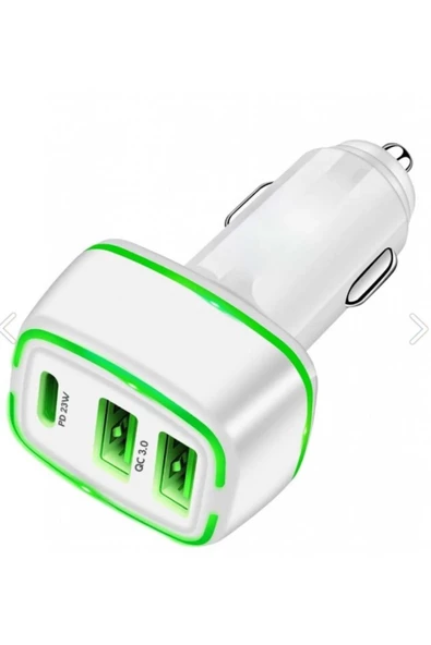 Concord C-775B 45W PD+QC 3.0 Usb-A Usb-C 45W 2X USB Araç Şarj Başlığı 4567871