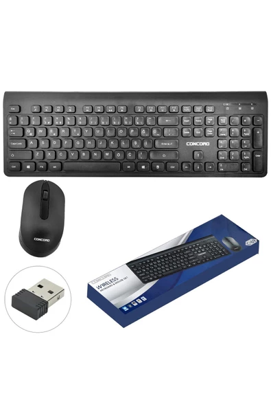 Concord KABLOSUZ KLAVYE Q MOUSE SETİ CONCORD C-69