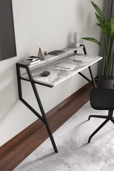 AYMOBSAN Flamingo, Metal Ayaklı, Duvara Monte, Çalışma Masası, 120 cm - 2