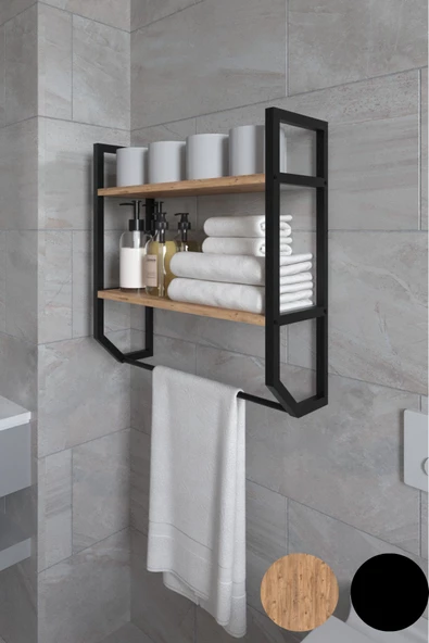 AYMOBSAN Aura Banyo Rafı , Çok Amaçlı Düzenleyici, Raf Ünitesi, 90 cm - 3
