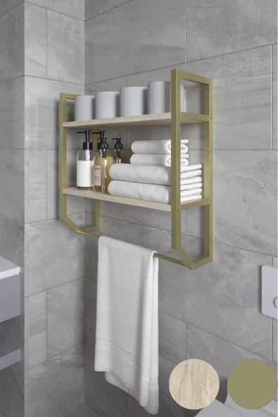 AYMOBSAN Aura Banyo Rafı , Çok Amaçlı Düzenleyici, Raf Ünitesi, 90 cm - 3