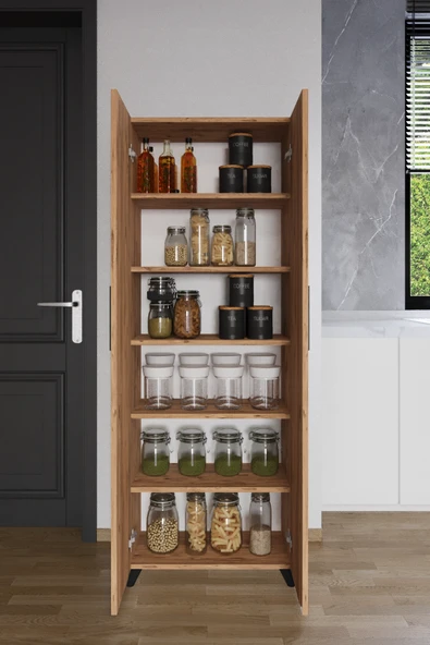 AYMOBSAN 2 Kapaklı Winter  Boy Dolabı , Çok Amaçlı Dolap , Killer Dolabı, Banyo Dolabı, Mutfak Dolabı Atlantik Çam ürün görseli