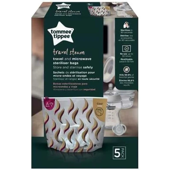 Tommee Tippee Seyahat ve Mikrodalga Sterilizatör Torbası ürün görseli 1