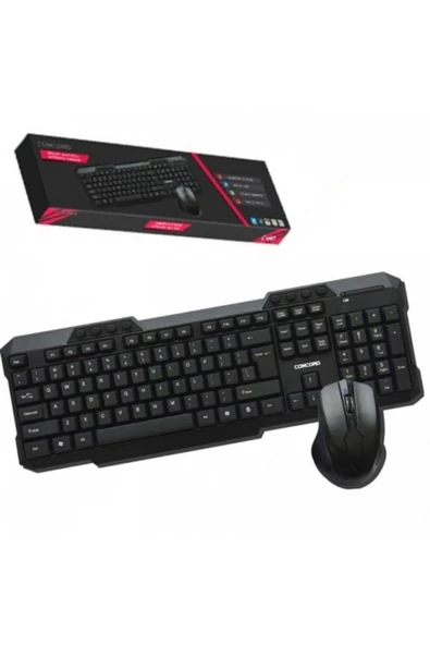 starnewstore Wireless Kablosuz Klavye Mouse Set Concord C-60 Modern Tasarım 431550