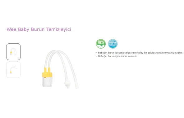 Wee Baby Burun Aspiratörü ve Temizleyici (5 Li Set) - 3