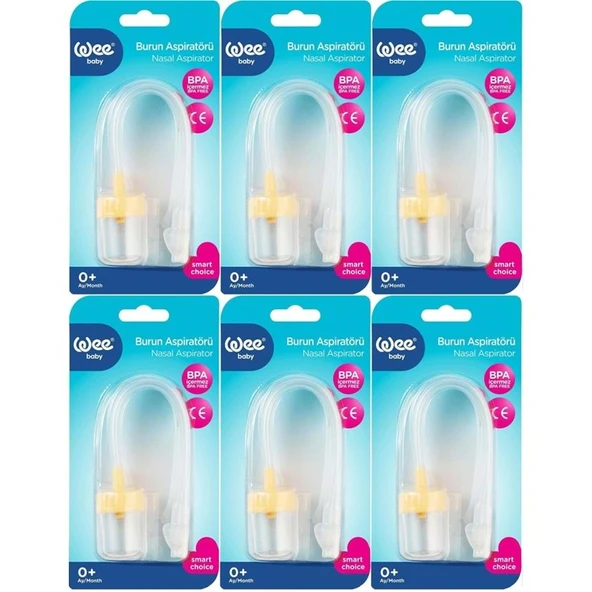 Wee Baby Burun Aspiratörü ve Temizleyici (6 Lı Set) - 1