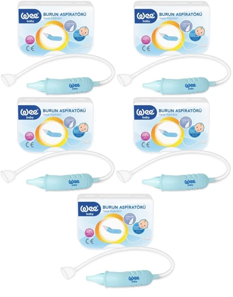 Wee Baby Burun Aspiratörü Nasal (Yeni Saklama Kabı Kutulu) (5 Li Set) (WEE162)