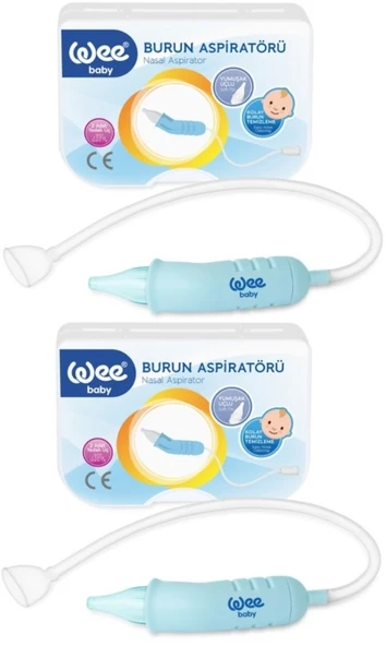 Wee Baby Burun Aspiratörü Nasal (Yeni Saklama Kabı Kutulu) (2 Li Set) (WEE162)
