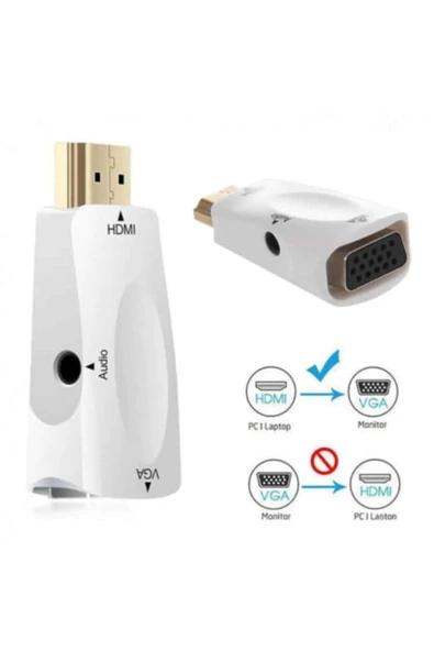 rennway Hdmı To Vga Audio Dönüştürücü Adaptör Concord C-844