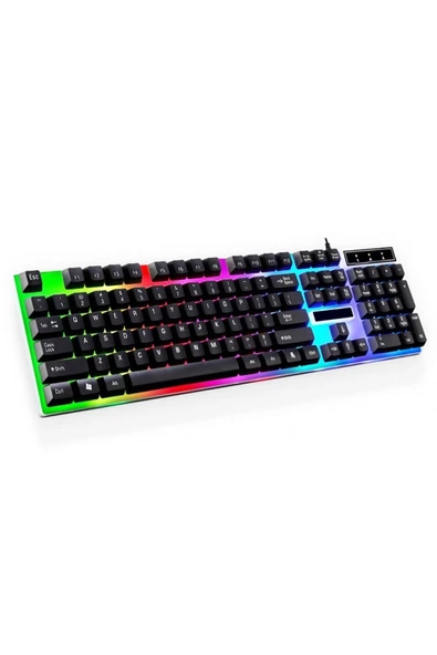 Concord C-59 Gökkuşağı Nefes Efektli Aydınlatma Gaming Oyuncu Klavye Q Tr