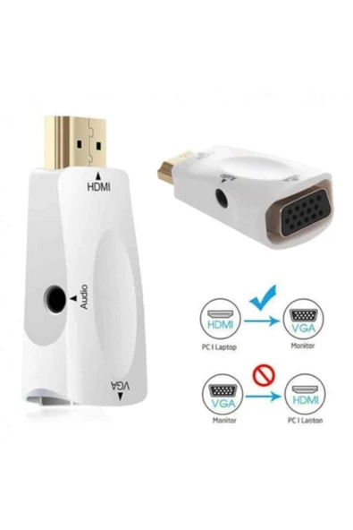 rennway Hdmı To Vga Audio Dönüştürücü Adaptör Concord C-844