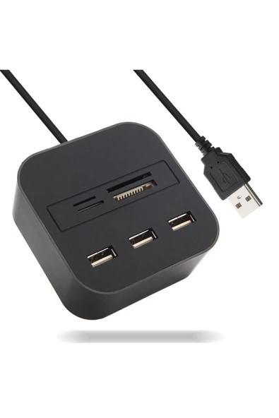 G-Case 3 Port 2.0 Usb Çoklayıcı Ve Kart Okuyucu Concord C-847