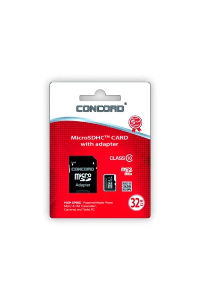 Concord 32 Gb Micro Sd Card Hafıza Kartı Adaptörlü 32gb Hafıza Kartı - C-m32