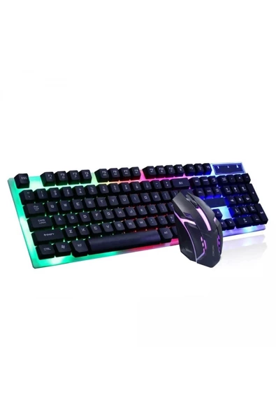 Concord C-56 Led Işıklı Oyuncu Türkçe Q Klavye Mouse Set