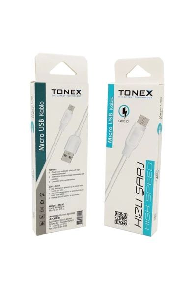 AKMES Tonex Micro Usb Kablo 3.0 Hızlı Şarj