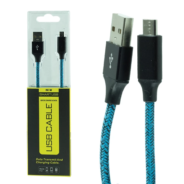 USB TO MICRO ŞARJ VE DATA KABLOSU MİKA KUTULU (4776)