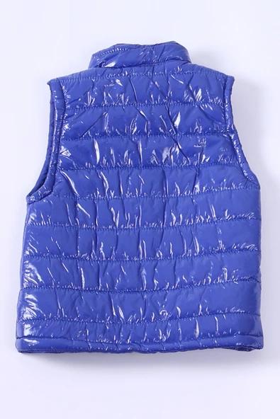 ERKEK ÇOCUK ŞİŞME YELEK DÜZ RENK FERMUAR CEPLİ E16 HCM00324 - 9