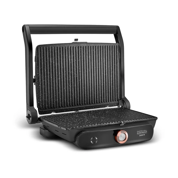 Karaca Gastro Grill Glass Premium Tost Makinesi Black Copper 2400 W - 7