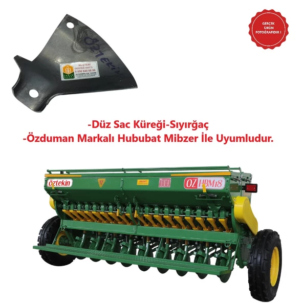 Öztekin Hububat Mibzeri Sac Küreği-Sıyırgaç-2 Adet - Resim 3