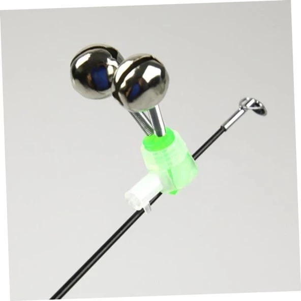 Olta Zili Çiftli Işıldak Fosfor Takma Yuvalı 1 Adet - Kamış Kasnak İçin Çiftli Zil - 3