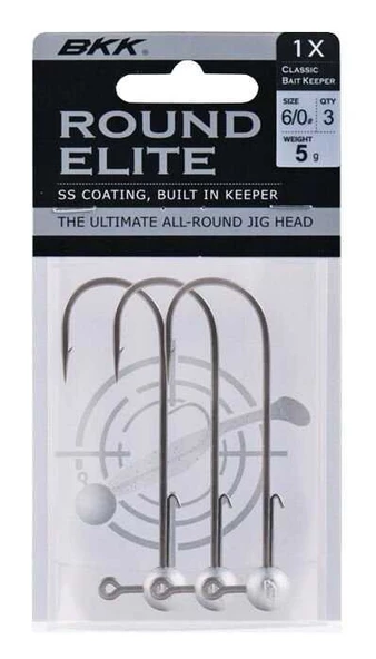 BKK Round Elite-Classic Bait Keeper Jighead  1 7gr