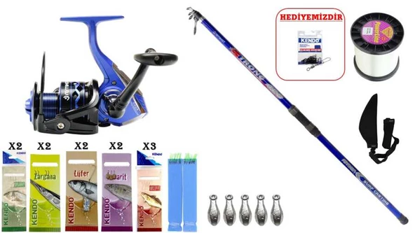 Remixon Strong 4.20m 100-250gr & Remixon New Modern Times 6000 Mavi SURF SETİ