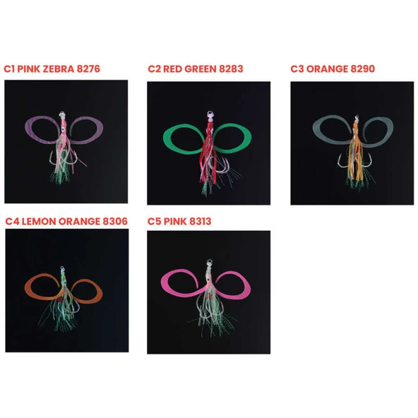 SEABOR SQUID HOOK SKIRT  Standart PINK ZEBRA 8276