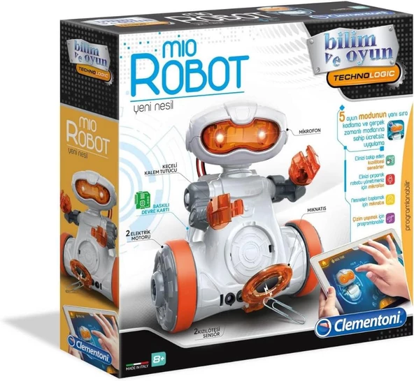 Clementoni Robotik Laboratuvarı - Mio Robot (Yeni Nesil) Oyuncak 64957