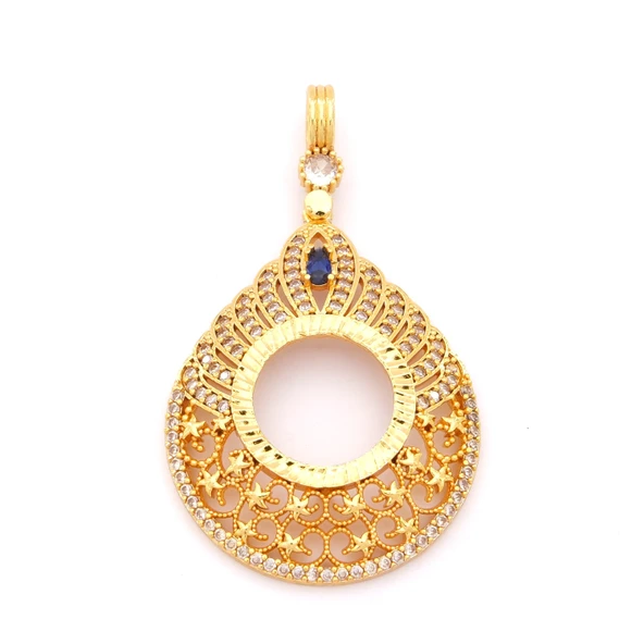 Çeyrek Altın Çerçeveli Kolye Ucu Altın Kaplama TGR-691 ürün görseli