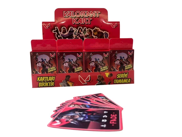 Valorant Oyun Kartları 10 Kart 50 Farklı Karakter - 2