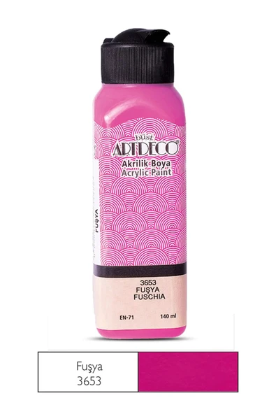 Artdeco Akrilik Boya 140ml Fuşya 3653 ürün görseli