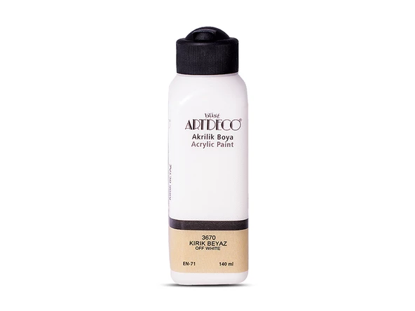 Artdeco Akrilik Boya 140ml Kırık Beyaz 3670