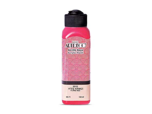 Artdeco Akrilik Boya 140ml Ateş Kırmızı 3015