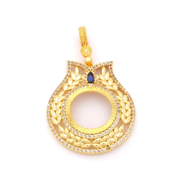 Çeyrek Altın Çerçeveli Kolye Ucu Altın Kaplama TGR-698 ürün görseli